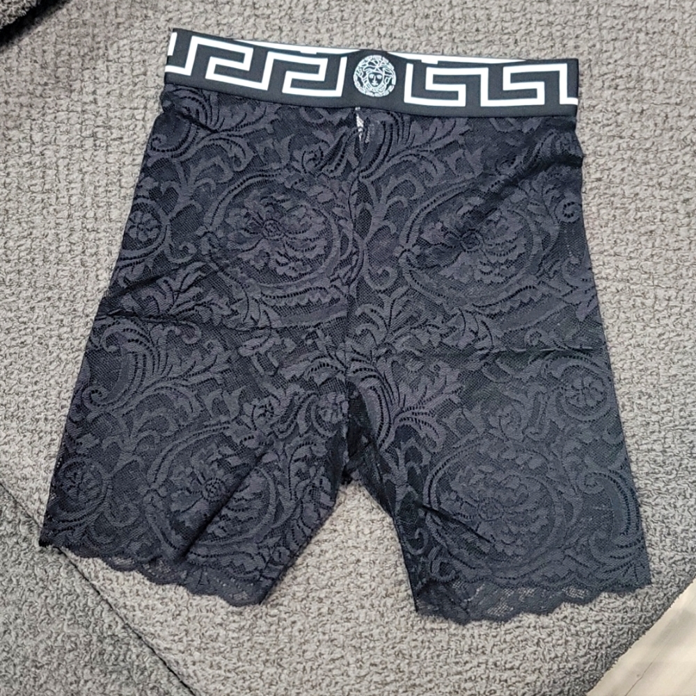 Versace lace shorts